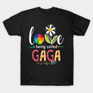 I Love being called Gaga Sunflower T-Shirt